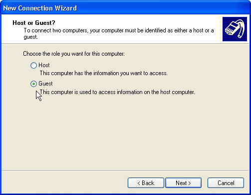 Network Connection Wizard