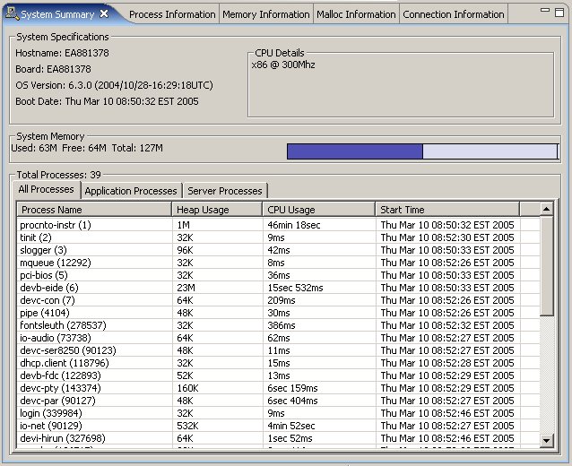 System Summary view