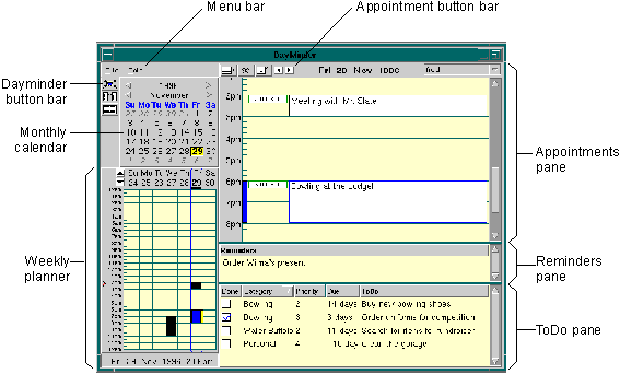 DayMinder at a Glance