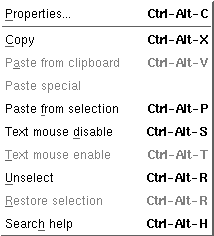 pterm menu